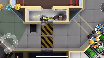 Robbery Bob: CHAPTER 10 - CHALLENGE Level 4 , 100% iOS/Android Walkthrough