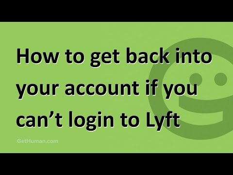 Lyft account recovery tutorial
