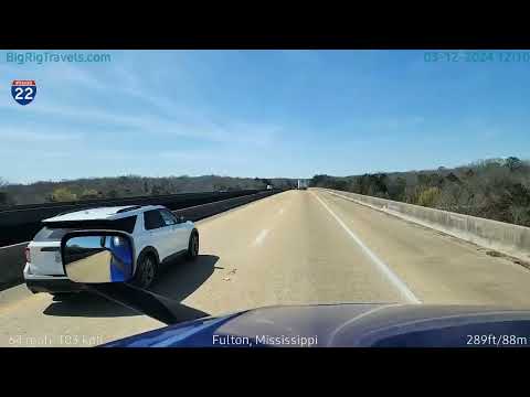 BigRigTravels LIVE | near Tremont, MS to Olive Branch, MS to Pell City, AL (3/12/24)