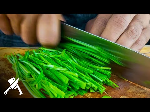 How To Cut Leeks Into Julienne  | Chef's Knife