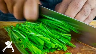 How To Cut Leeks Into Julienne | Chef's Knife