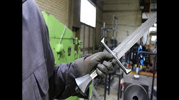 Forging a pattern welded sword, part 3, the cross-guard and pommel.