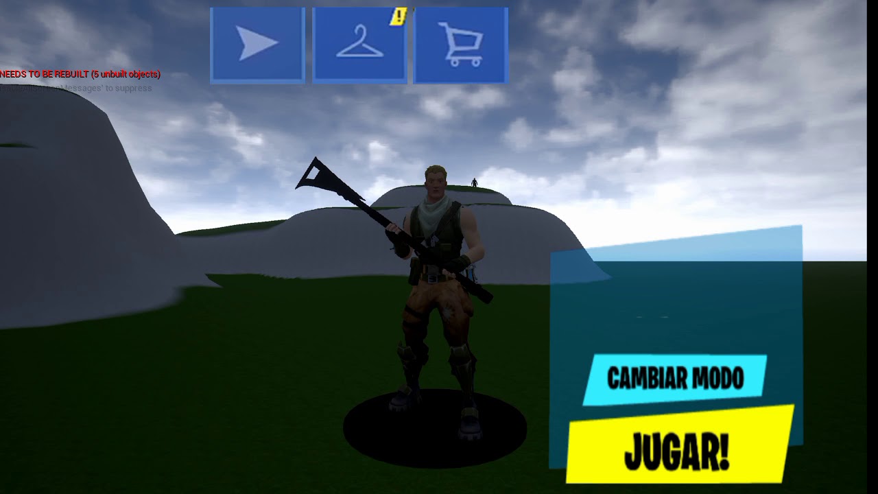 jugando nueva apk de fortnite fan Game buenarda YouTube