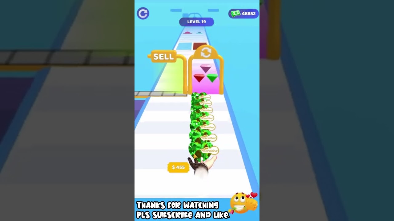 Gem Stack All Levels Gameplay  Android ios games - Level 19 #shorts#gameplay