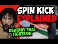 DESTROY Thai Fighters With a SPINNING BACK KICK! Step by Step Tutorial