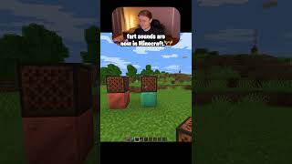 fart sounds are now in Minecraft😭.