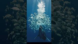 This Whale Uses a Genius Hunting Trick 😳#shorts #youtubeshorts