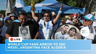 Live: FIFA World Cup fans arrive to watch Messi, Argentina face Algeria in Kansas City