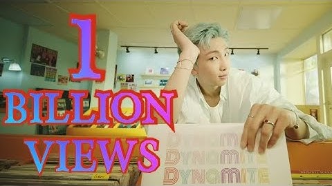 BTS DYNAMITE 1 BILLION VIEWS