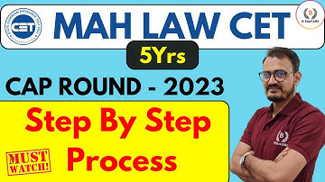 Step by Step form filling video of 5 Year Maharashtra CET CAP Form 2023-2024 | LLB Admission form