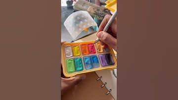 How to properly open HIMI Gouache paints? #gouachepaint   #jellygouache