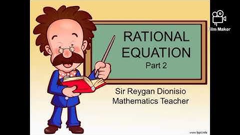 Gen-Math: Rational Equation Tagalog (part 2)