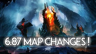 6.87 Patch Changes Dota 2 - Old/New Map Changes & Comparison