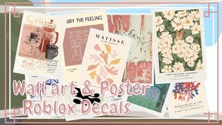 Bloxburg Decals: Wall art and Posters 🖼 | Chel