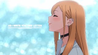 Video thumbnail of "jomie - as i write you this letter (lyrics)"