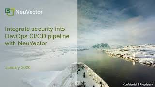 Integrate security into DevOps CI/CD pipeline with NeuVector