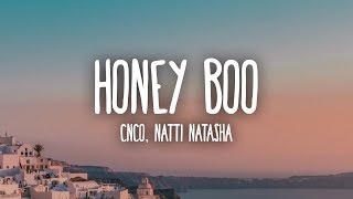 Video thumbnail of "CNCO & Natti Natasha - Honey Boo (Letra/Lyrics)"