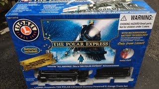 The Polar Express Lionel G Gauge Scale Battery Train - Under The Christmas Tree Toy Electric Review