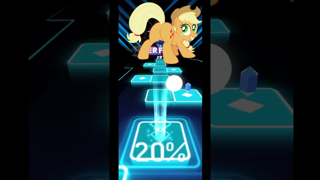 Applejack mlp short viral tiles hop edm rush 