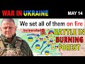 14 may no cremation needed russian positions burnt to ashes  war in ukraine explained