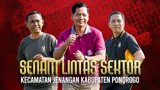 Senam Lintas Sektor Kecamatan Jenangan Kabupaten Ponorogo Ciptakan Kerukunan dan Sambut Pemilu 2024