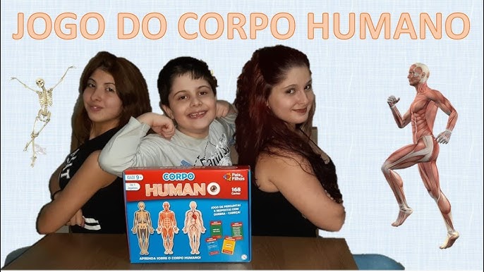 Quebra Cabeça com Aplicativo Conhecendo o Corpo Humano Xalingo