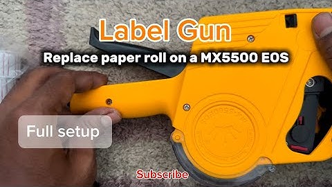How to replace paper roll on a MX5500 EOS price labeller 2024 | New video |#tricksboss