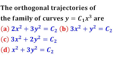orthogonal trajectories family of curves csir net gate tifr nbhm IIT Jam 2015 Mathematics solutions