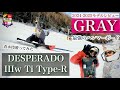 2024-25 GRAY DESPERADO IIIw Ti Tpye-R【最強のカービングハンマーヘッド】ノーズの捉えからターンの深さを自由自在に。スピードをボードのしなりに変える高速マシン!