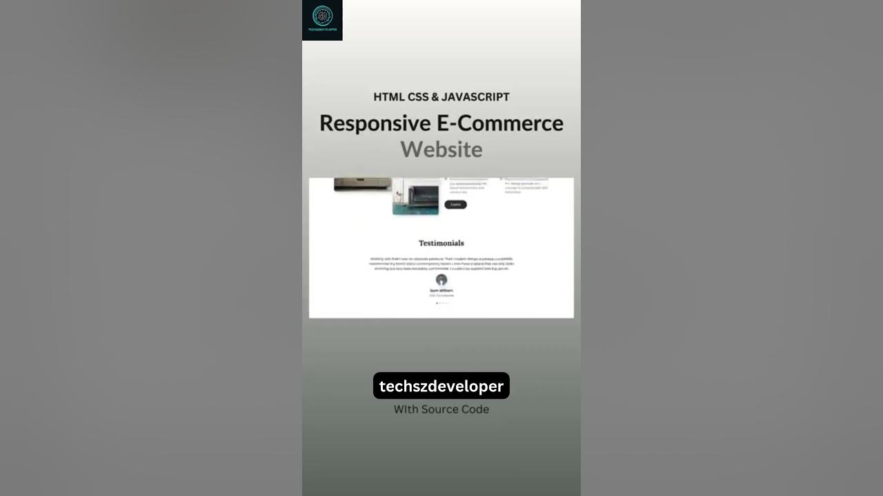 Responsive E-commerce Website Made With HTML CSS & JAVASCRIPT # ...