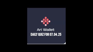 Arichain Daily Quiz for 07.04.25 | What is the main connection between Metaverse and Blockchain?