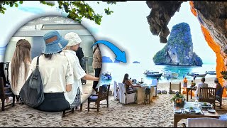 BLACKPINK Lisa on beach vacation in Thailand with someone