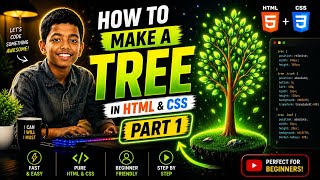 HTML CSS Project: Beautiful Tree Design part 1 #codestrumwithaniket #htmlcss