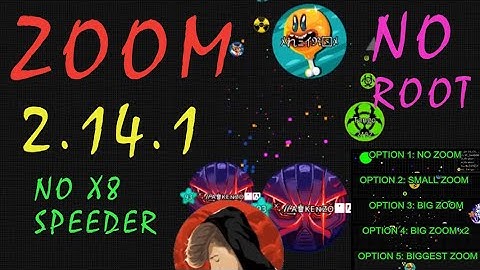 Agario ZOOM NO Root 2.14.1 + iOS FONT (5 Diferents mods zoom) 2.14.0, NO X8Speeder.