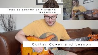 PRS SE Custom 24 7 String Unboxing and 1st Song