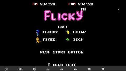 Flicky - Sega retrô (Genesis - Mega Drive)