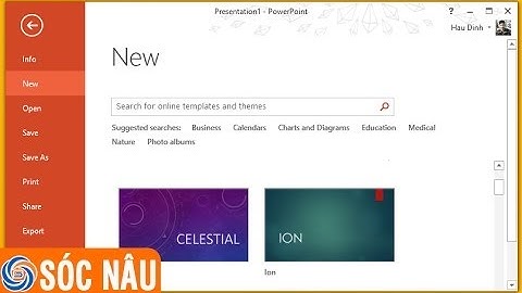 Giới thiệu về Microsoft PowerPoint 2013