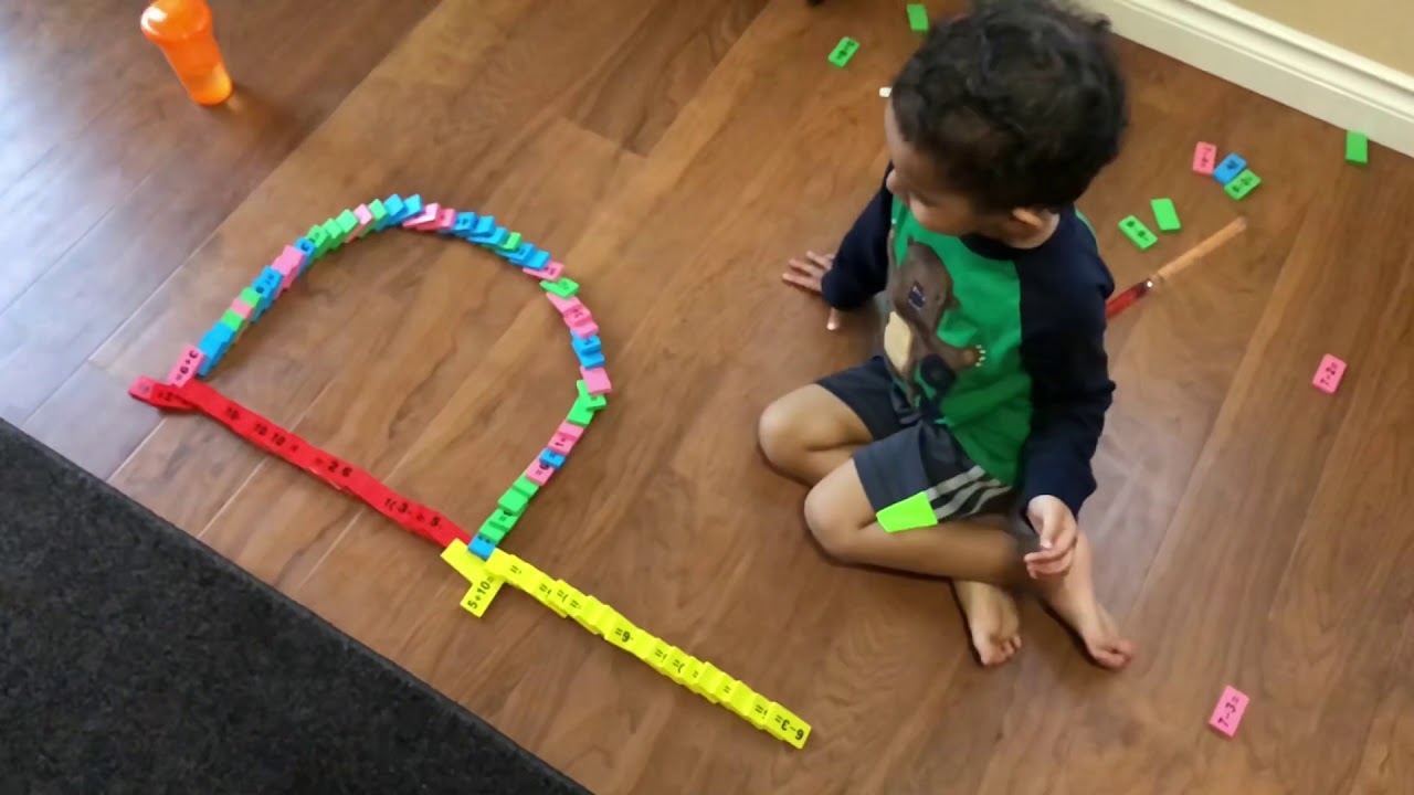alphabet fun with dominos youtube