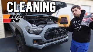How to CLEAN a K&N Cold Air Intake Filter (2020 Toyota Tacoma) @KNfilters by Taco Rick 4,581 views 3 years ago 7 minutes, 26 seconds