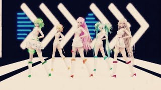 MMD - Luka, Gumi, Miku, IA, & Rin - Glass Bead @Loveableneko