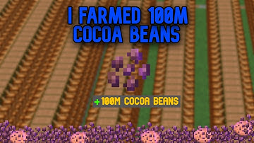 i farmed 100M cocoa beans! for no reason... HYPIXEL SKYBLOCK