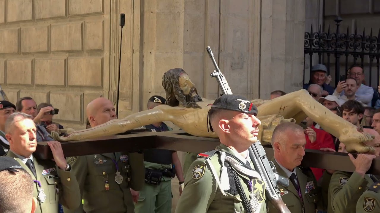 Traslado Animas de Ciegos Brigada Paracaidista Semana Santa Malaga 2025