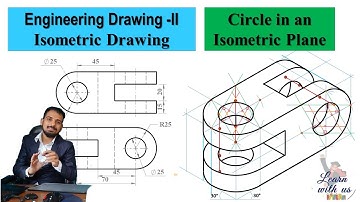 Isometric Drawing / Engineering Drawing-II/ Complete guide to draw and transfer an iso-circle