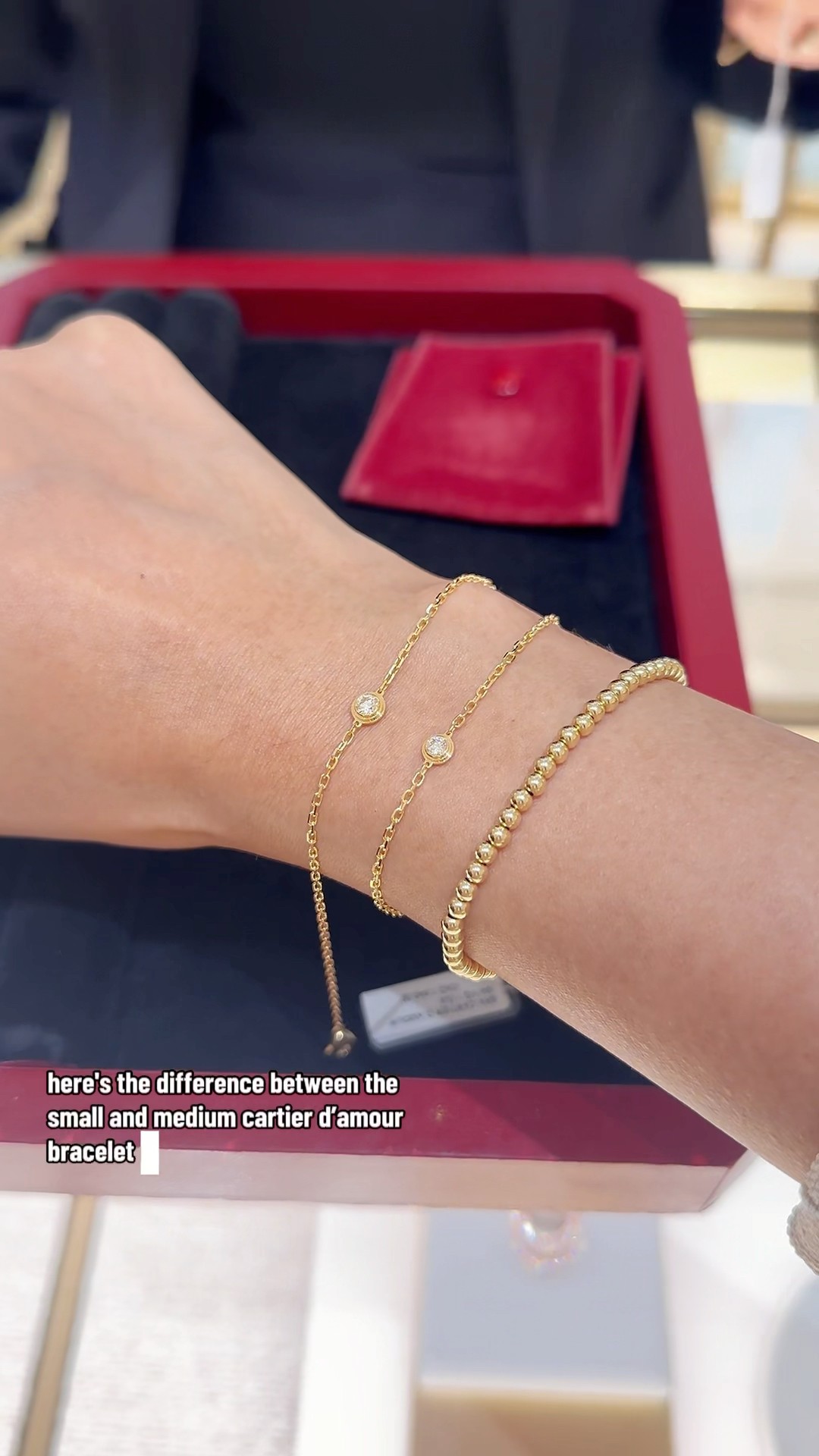 SIZE COMPARISON | Cartier d'Amour Bracelets #cartier