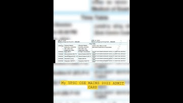 MY UPSC CSE MAINS 2022 ADMIT CARD #upsccse #ias