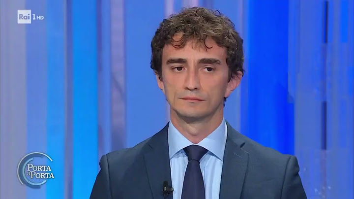Il mio intervento a Porta a Porta - 5 ottobre