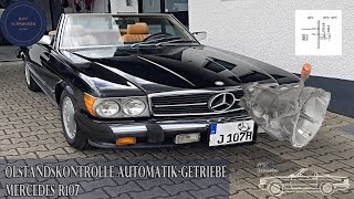 Ölstandskontrolle Automatikgetriebe - Mercedes R107