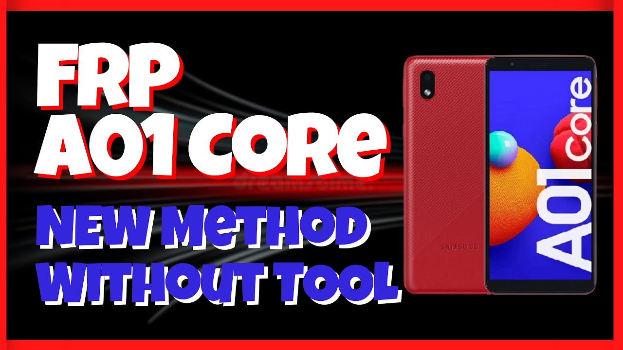Quitar o Eliminar Cuenta Google Samsung A01 Core Remove FRP A013M