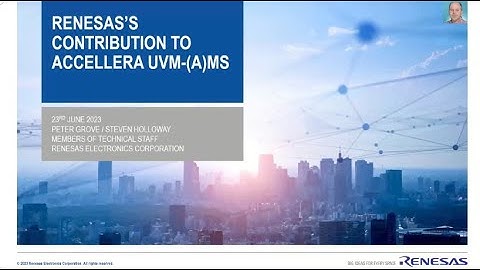 Renesas’s Submission to the UVM-(A)MS working group