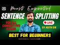 SENTENCE SPILITTING | COMPLETE BASIC GRAMMAR | BY ABITH SIR #grammar #education